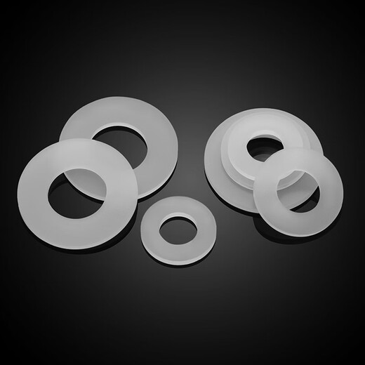 JINGGONG silicone gasket screw seal ring high temperature resistant soft silicone gasket thickened ultra-thin screw flat gasket 4 points (11*19*3) (20 pcs)
