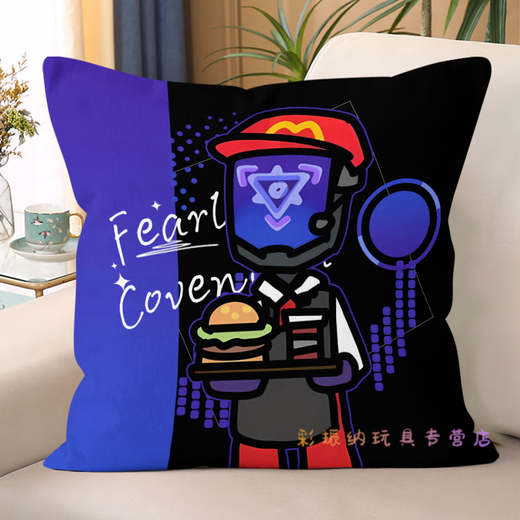 班贝智暮蝶周边无畏契约周边Q捷风幽影抱枕办公室午睡枕暮蝶靠背趴趴枕 F723捷风 双面相同图案-45*45CM-送枕芯