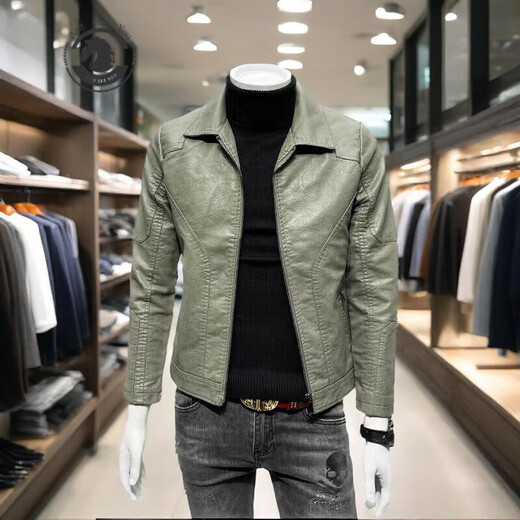 ANDSEEYOU брендовые мужские кожаные куртки весенние новые мотоциклетные кожаные куртки модные повседневные куртки модный бутик национальной модной одежды 69A10-1 черный XL