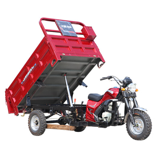 Zongshen three-wheeled Loncin three-wheeled motorcycle gasoline three-wheeled motorcycle fuel water-cooled tricycle freight agricultural dump dumper 200 Loncin water-cooled length 2m wide 1.3m