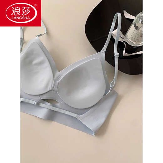 Langsha (Langsha) ausgehöhlte U-förmige u-förmige Rückenless Heiße Girl Unterwäsche Hosentender BH Frauen Sommer Schönheit Rücken cooler sexy Gathering Bra White + Black (zweiteiler) s Vorgeschlagen 70A/70b