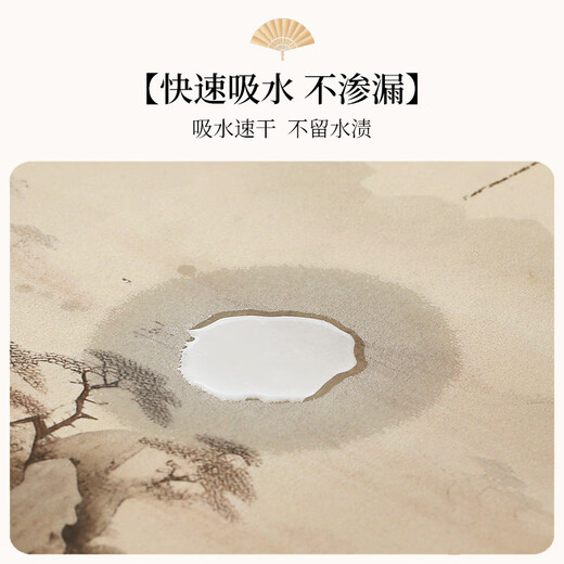 中式电视柜桌垫硅藻泥餐边柜桌布鞋柜台面保护垫玄关桌面垫子定制 檀木-NC-12210 35*200cm