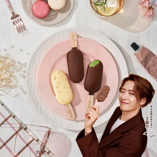 Menglong Wang Jiaer recommends Heluxue Mini Menglong Vanilla + White Chocolate + Matcha Ice Cream 42g*6 pieces