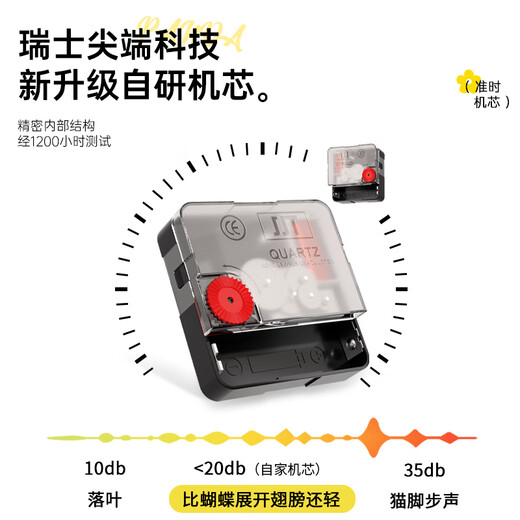 Jiujiuda 2025 new home double-sided corner clock restaurant modern simple wall hanging corner creative wall clock silent clock