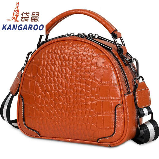 Kangaroo 2025 NUEVO BOLSO DE MUJER MUJERES VERSÁTICO Versátil de gran capacidad Crossbody Bag Crocodile Patrón de cáscara Bolsa Red Red