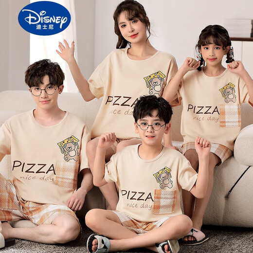 Disney (Disney) parent-child pajamas summer thin short-sleeved pure cotton family home outfit boys and girls children pajamas home clothes PY724 [single set price] 170 8 sizes Height 90-100CM