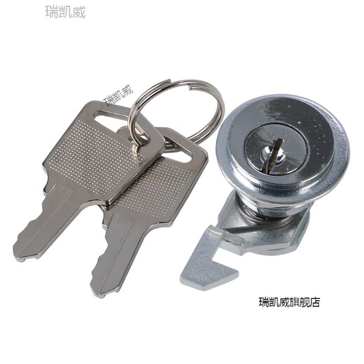 瑞凯威MS826-3三角转舌锁配电柜电器开关机柜锁伸缩锁 西子奥的斯电梯锁 MS826-3 锌合金亮铬