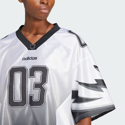 Adidas clover Frauenkleidung 2025 Neue echte Komfort Flip Flop Sport Kurzarm Uniform Kurzes T-Shirt JX9216 XS