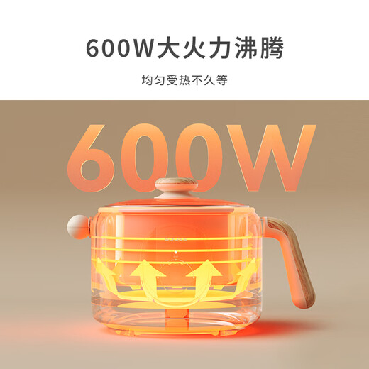 Small 2L electric cooking pot, electric hot pot, small electric pot, dormitory small pot, non-stick pot, one-piece instant noodles, small hot pot, multifunctional pot for 2-3 people DZG02 11.11 Kitchen Goods