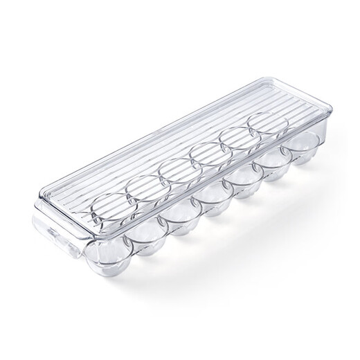 Changyin Household egg carton refrigerator side door egg storage box to store eggs crisper egg grid holder box transparent egg grid 1 layer