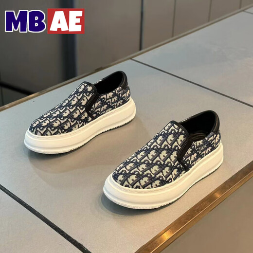 MBAE Brand Light Luxury Men's Shoes 2025 Summer Nuevo lienzo transpirable zapatos casuales transpirables para la marca de moda versátil de hombres zapatos de tela con una pierna negra - lienzo transpirable 42