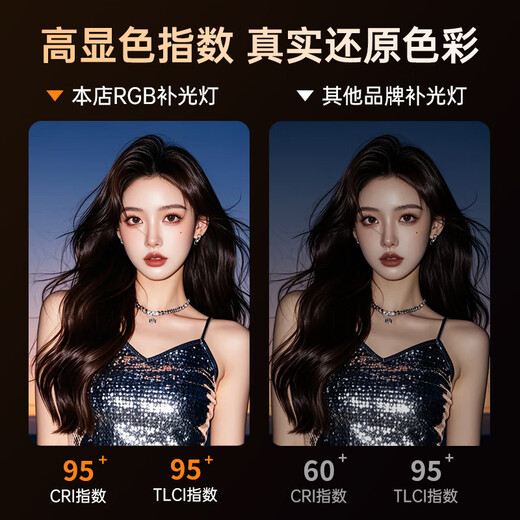 Jimantu 40W live photography fill light portable LED pocket light micro single camera mobile phone dual color temperature fill light rechargeable outdoor photography light