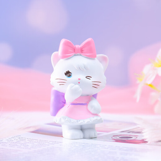 Internet Promi süße Anne Baby Backkuchen-Dekoration Ornamente Cartoon Spielzeug Engel Kinder Geburtstagstorte Ornamente 991-4 Pink Cat Station Kuchen Ornamente