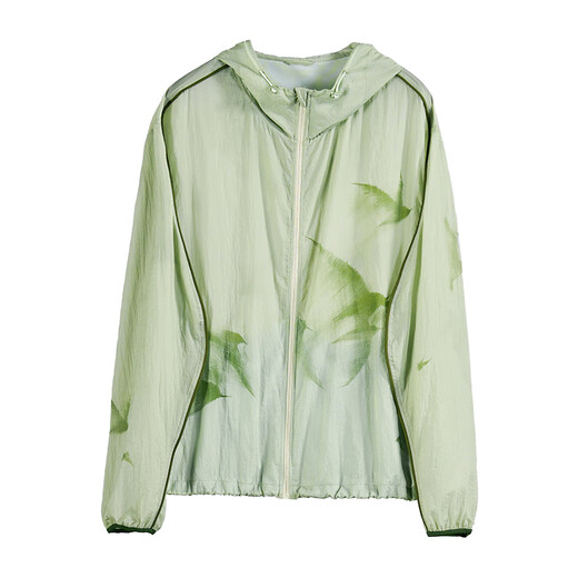 
Sun Yat-you Green Jacket Short Jacket 2025 Summer New Printed Outdoor Sports Leisure Thin Top for Women You Green M