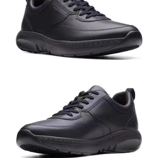 其乐（Clarks）男鞋新款经典缓震时尚休闲运动鞋皮鞋真皮舒适透气男鞋 蓝色 42
