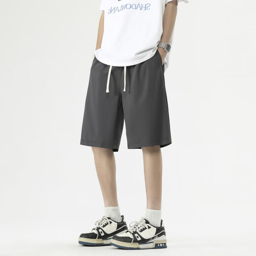 Nebel Sky Shorts Herren Sommer-Dünnsport-Trend Lose große Freizeithosen Männer vielseitiger amerikanischer High Street Fünf-Zeiger-Hosen