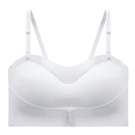 Bonas Underwear Reting Fomen Reuneing Support Upper Cubierta sin deslizamiento sin anillo de acero Hermoso reúnida Back Back Seno Hebilla delantera Invisible Brail White XL (38-80C/85AB