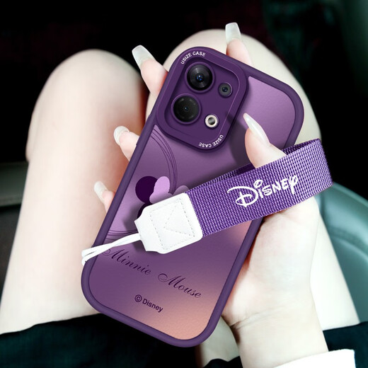 [Disney Autorisierung] OPPO -Serie Mobiltelefongehäuse Reno10 Armband 9Pro+ Objektiv Full Cover Schutzhülle 8 Nische Mode Lambskin 7 Cartoon Soft Shell Red Fat Girl Armband [x1502 Disney] oporeno10