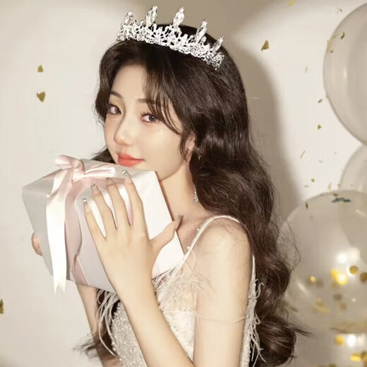 Prinzessin HE Jiangong Crown Geburtstag Stirnband Erwachsener Kopfschmuck Göttin Crown Requisiten kreative dekorative Stirnband Stirnband Kinder Braut Geburtstag Krone