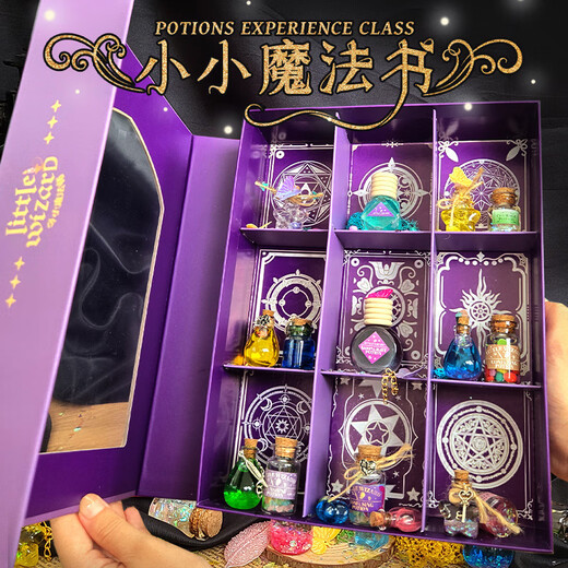 Toys M. Little Magic Book Children's Science Small Experiment Handmade DIY Material Pack Gifts éducatifs pour garçons et filles Toys M. Little Magic Book