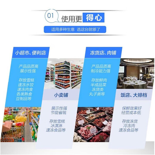 海尔（Haier）展示柜商用卧式透明推拉门卧式雪糕冰淇淋售卖超市便利士多店冰柜全冷冻冷藏冷柜大容量弧形门岛柜 719升冷冻冷藏可转换智能电子控温防凝露1米854