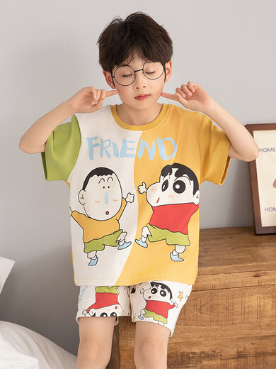 
Boys Home Suit Pajamas 2025 New Cotton Pants Boys Baby Children Home Suit Cartoon Cute Set N695Hi Milk Dragon 110 cm/10 Size [103-112cm]