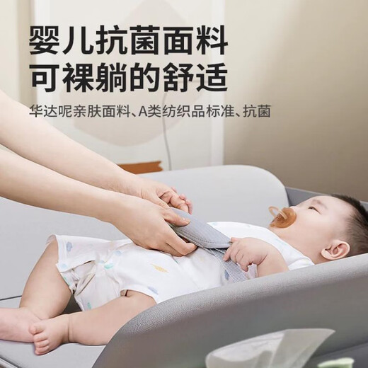 温诗欧婴儿护理台换尿布台垫子母婴新生儿婴幼儿床可升降折叠洗澡一体面 雅绿+双层置物架