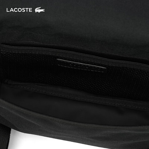 
LACOSTE French crocodile men and women same style 25 spring and summer new fashionable simple postal bag NU4865NE 000/black