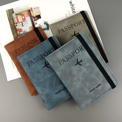 Fengxi grenzüberschreitende Stelle Pass für Charterluftticket Clip PU Leder Passport Cover Reiseschutzschutz Abdeckung ID Ordner Support Pink