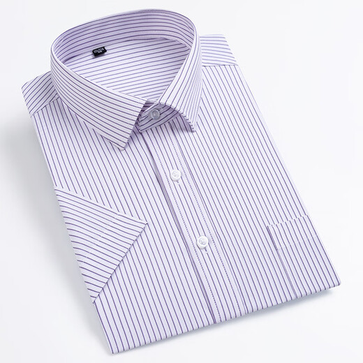 Jinlilai Camisa de manga corta para hombres 2025 Comercio de mediana edad de verano Versátil Versátil y transpirable