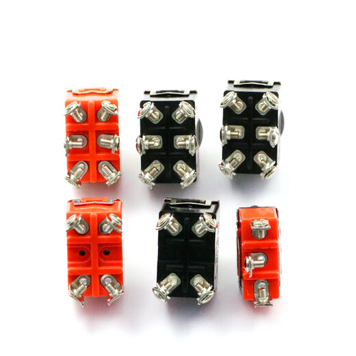 Dafuri rocker switch button power twist switch shaking head 2 3 4 feet 2 3 gears E-TEN1021 1322 1321 black bakelite E-TEN1221 2 gears 4 feet (1 piece)