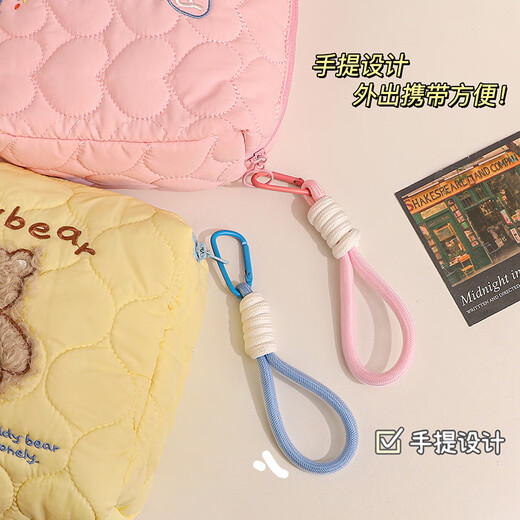 Sac de maquillage de fan ye pour les femmes avec un sac de rangement léger de dortoir extérieur portable de grande capacité