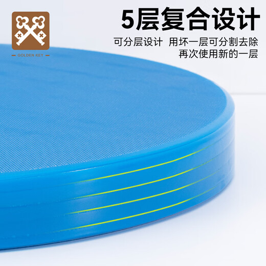 Golden Key round thickened PE environmentally friendly chopping board 45*5cm layerable chopping board commercial chopping board green GK-HX4505-G