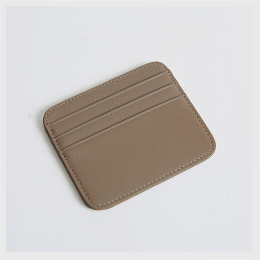 Cattle Raiser Card Bag Women's Thin Wallet Mini Multi-Card Credit Card Case Small Card Bag Simple Women's Rose Purple [First Layer]