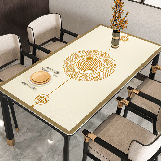 Yusirong Dining Table Mat à thé Tabinet Tabane lavable étanche à huile à l'huile Affectueuse Luxe Luxury Haut-Id Table basse de protection PACTE