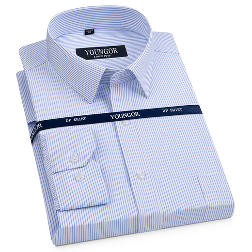 PDG Yageo printemps et d'été New Men's Pure Cotton Long Man à manches longues Haut-Ird Not-Firt Business Business Business Office # DP6636 S 165 / 84A Taille 38 Hauteur 160-16
