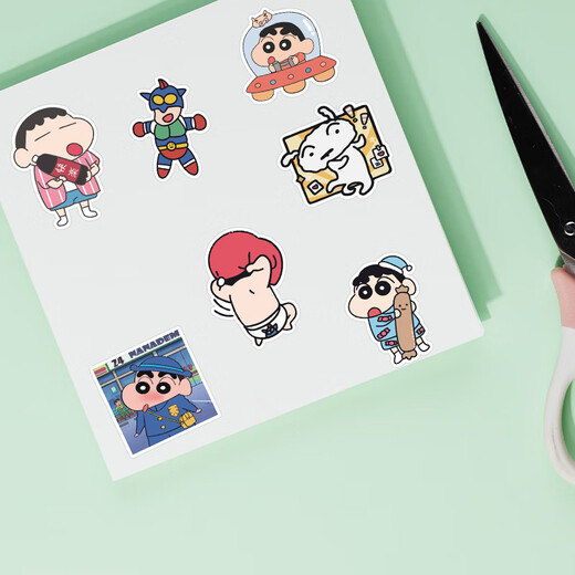 LNGA LANDGRE Capibala/line puppy hand-painted stickers cartoon cute capybara hand account DIY self-adhesive children's decorative small pattern Guka self-adhesive stickers mobile water cup decorative stickers Crayon Shin-chan 100 stickers 3-5cm