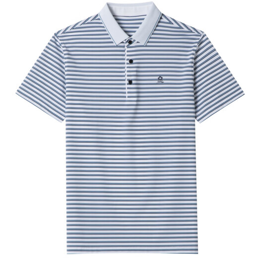 
Mengtejiao official website men's short-sleeved T-shirt middle-aged dad's casual striped POLO shirt ice silk A829-red M 165 suitable for 100-115Jin [Jin equals 0.5 kg]