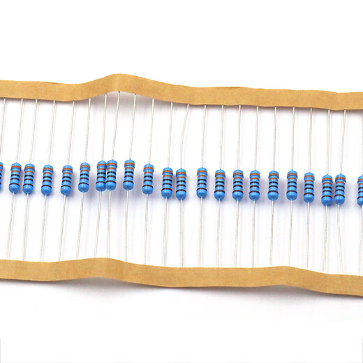 Dafuri metal film resistor 1/2W component 2k 1K 4.7K 10K 100K 100 ohm 120 ohm 1M1% 1/2 metal film resistor 1% 2.4K (50 pcs)