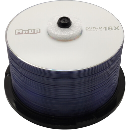 MNDA DVD+R 16-speed file-grade disc/burning disc 50-piece barrel blank disc