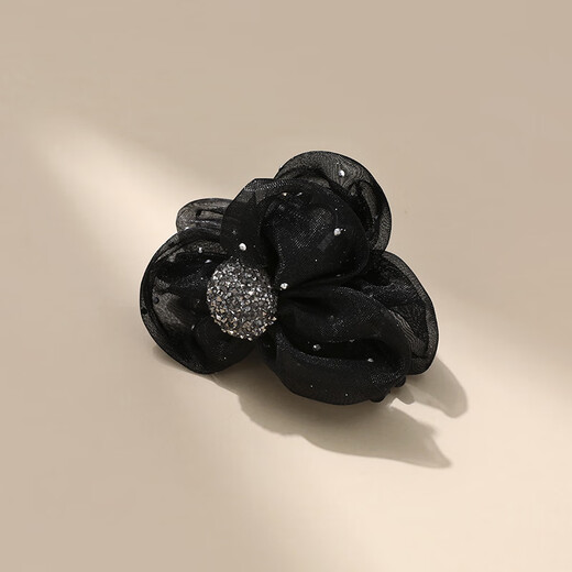 Chimera (CHIMERA) textured gauze flower medium hair grab half-tied shark clip grabber headband female senior girl birthday gift