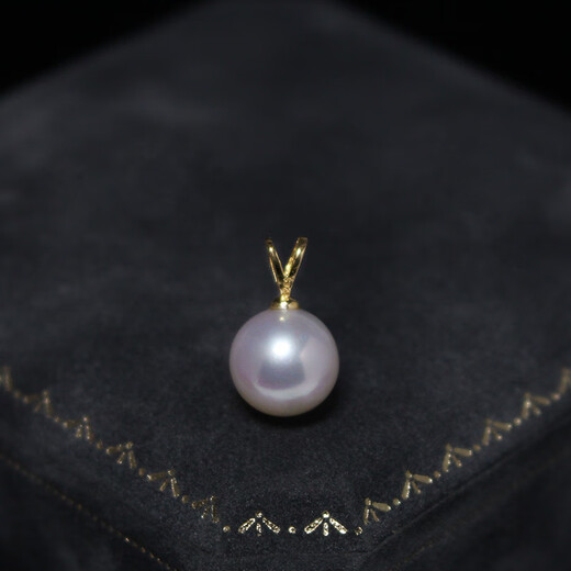 Mother's Day gift from Fat Donglai quality pearl pendant single 89 year old uncle 925 rabbit ears silver gold plated 5-6 5.5-6mm single pendant/mini