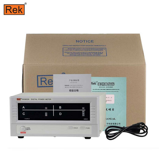 美瑞克功率计RK9800N台式数字功率计RK9901N电参数测试仪功率表基本型 RK9901N(报警型12KW/20A)