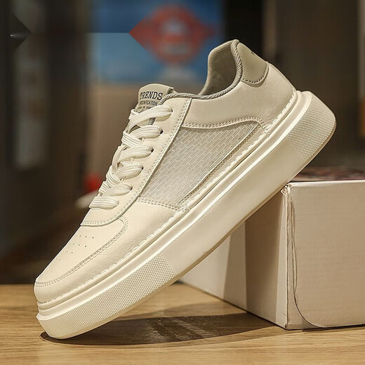 Belle 2025 Summer Hottest Fin Plate Zapatos Pequeños Blancos Sports Versátiles Avisables zapatos para hombres Lace-up Soft Sole Casual Sports 6995-Miguo Verde 40