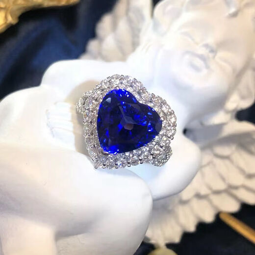 DRJEFUN Star Wishes Jewelry natural 5A grade tanzanite ring pendant earrings BD grade spot gemstone diamond inlaid tanzanite inlaid finished product