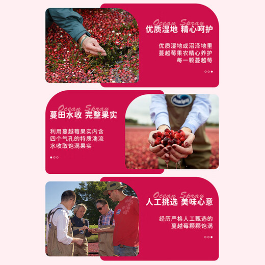 
Youxianpei Chile imported dried cranberries 1049g original flavored candied fruits baking ingredients and snacks