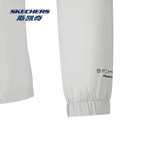 斯凯奇（Skechers）御光防晒衣男女同款凉感速干舒适运动户外透气连帽外套P224M032 月球灰/00MV XL
