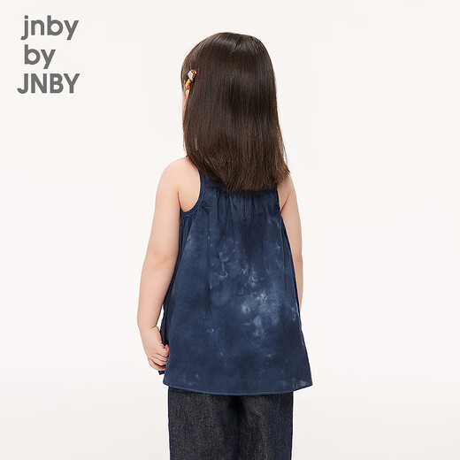 jnby by JNBY江南布衣婴童纯棉扎染连衣裙宽松舒适可爱女童婴儿夏YO4G12240 406/藏青系混杂色 100 cm