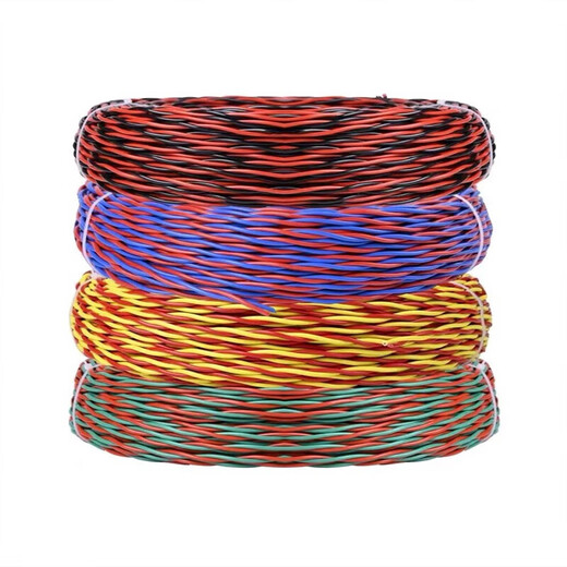 Pure copper core flame retardant and fire-resistant twisted pair wire 15254 square meters flame retardant ZR-RVS2X1.5100 meters
