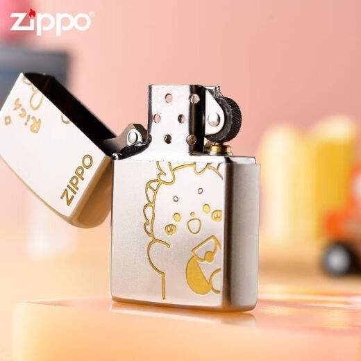 ZIPPO打火机 可爱招手比耶龙 官方zpoo 防风zppo煤油火机 可爱招手龙(单机无油)DY9902DK